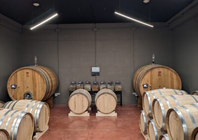 Botti barriques e tonneaux in cantina