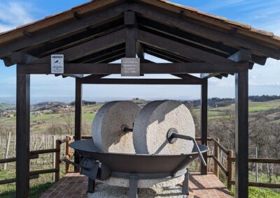 torchio per la molitura delle olive